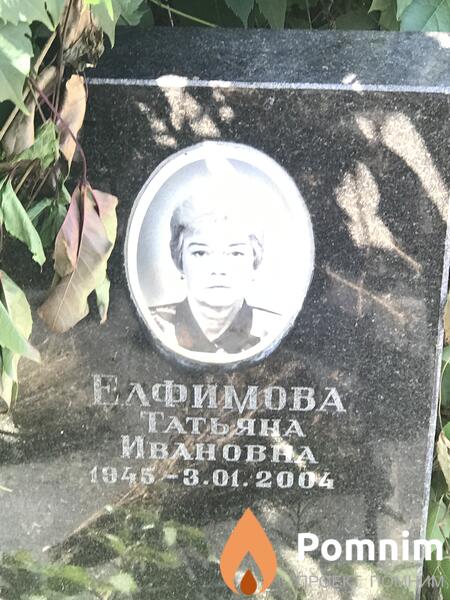 Елфимова Татьяна Ивановна