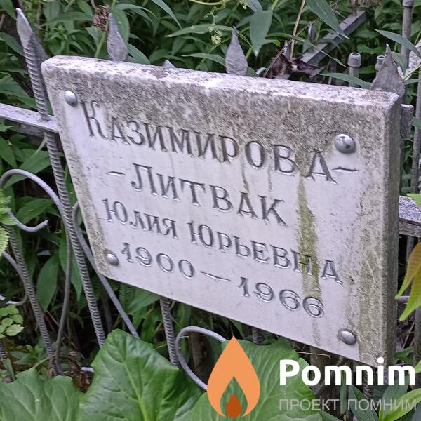 Казимировалитвак Юлия Юрьевна