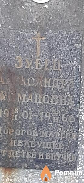 Зубец Александра Романовна