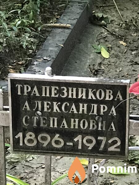 Трапезникова Александра Степановна