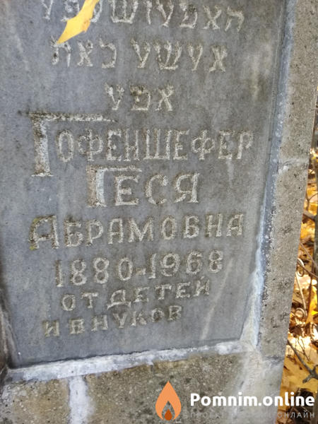Гофеншефер Геся Абрамовна