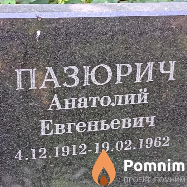 Пазюрич Анатолий Евгеньевич