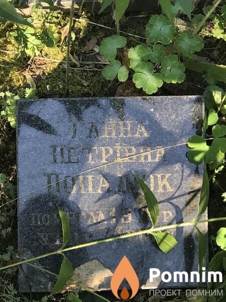Попадюк Ганна Петровна