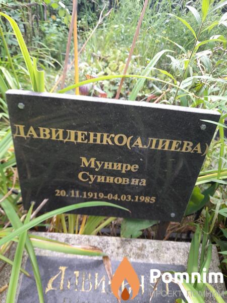 Давиденкоалиева Мунире Суиновна