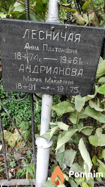 Лесничая Анна Платоновна
